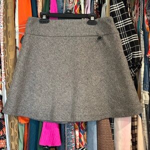 GAP Tweed Short Wool Circle Skirt with Pink Lining Size 6